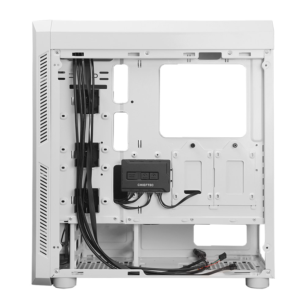 Корпус Chieftec SCORPION III 4x120mm A-RGB, ATX, без БЖ, White (GL-03W-OP) Білий на малюнкі №6