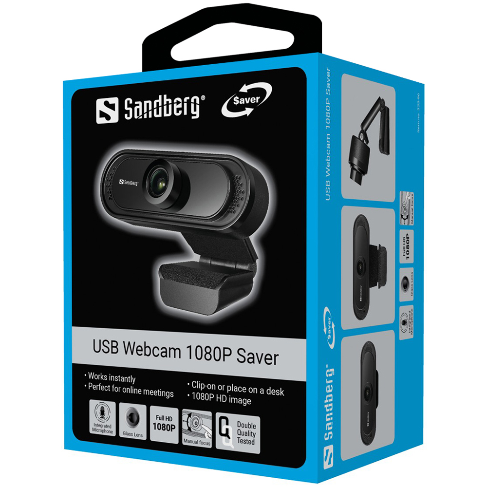 Веб-камера Sandberg Webcam 1080P Saver (333-96) на малюнкі №5