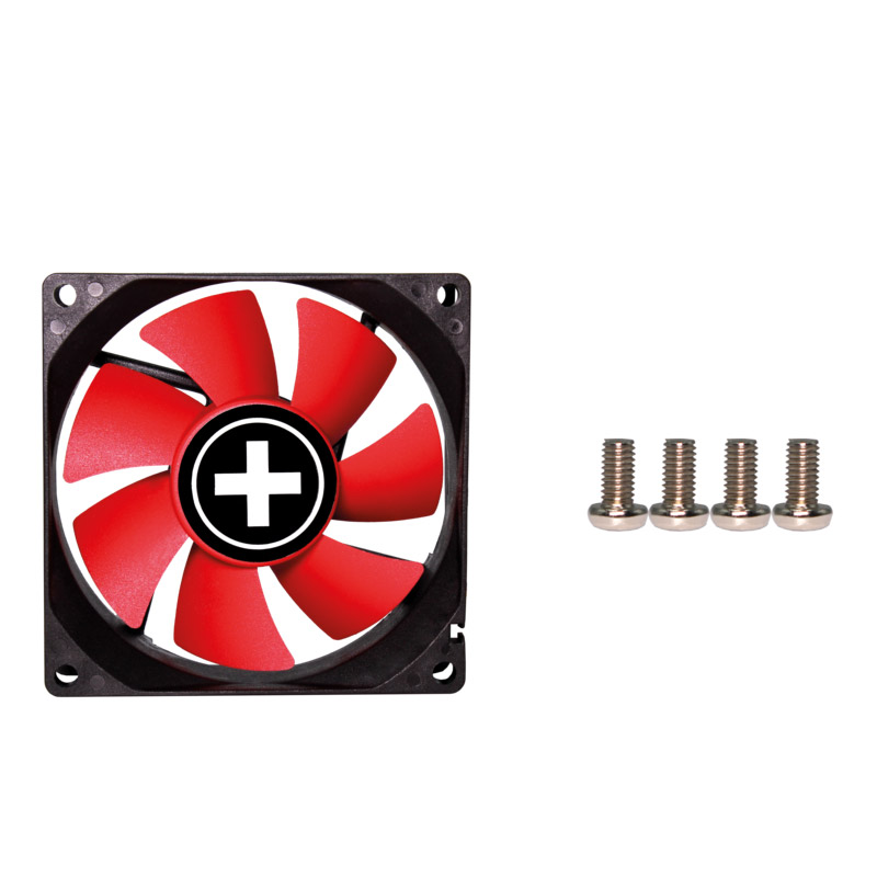Вентилятор для корпуса 80mm Xilence XPF80.R Red/Black, Retail Box (XF037) на малюнкі №6
