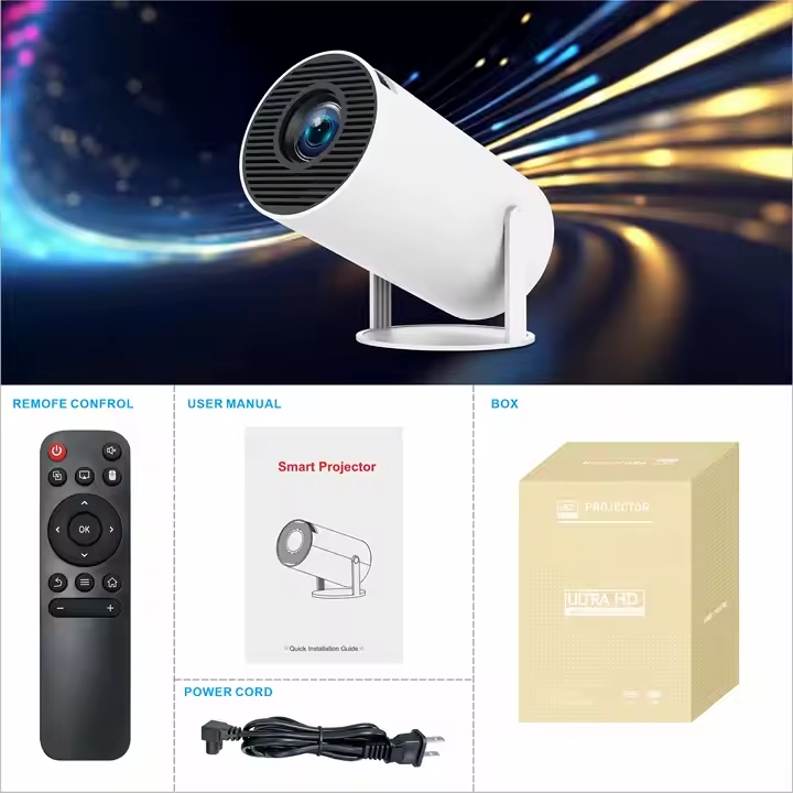 Проєктор H96 MAX HY300A LED LCD HD 100AL 16:9 RK3326 1G/8G Android 9.0 HDMI WiFi BT білий (H96MAX_HY300A) на малюнкі №6