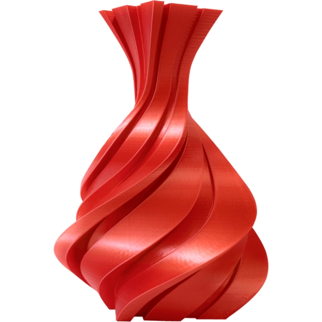 Пластик (Filament) WINKLE PLA SILK 1кг, 1.75мм, рубіново-червоний (PSI01000175ROJRUBWNK) Червоний на малюнкі №3