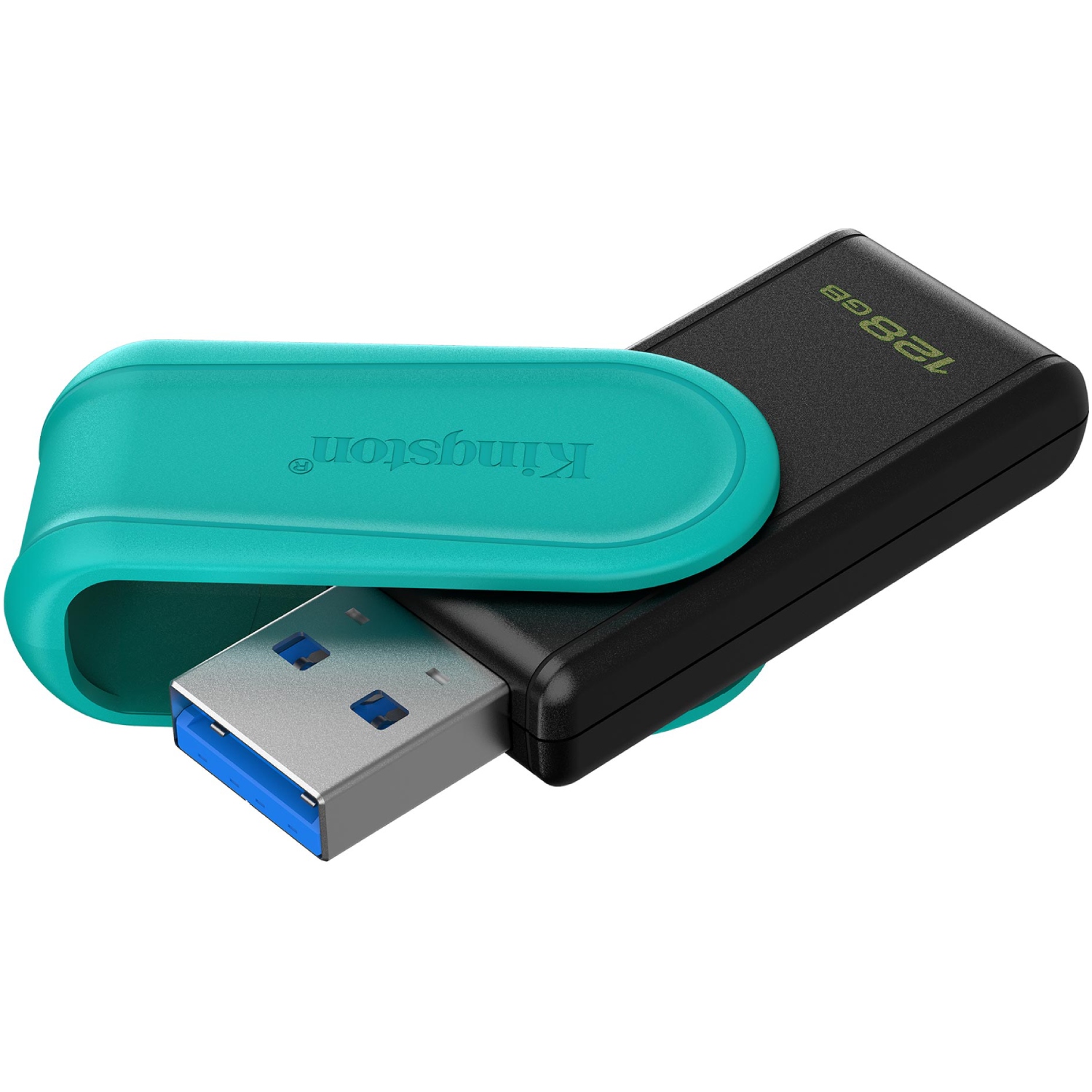 USB Flash Kingston DataTraveler Exodia S 128GB USB3.2 Gen 1 Black/Turquoise, Retail (DTXS/128GB#) чорно-зелений на малюнкі №2