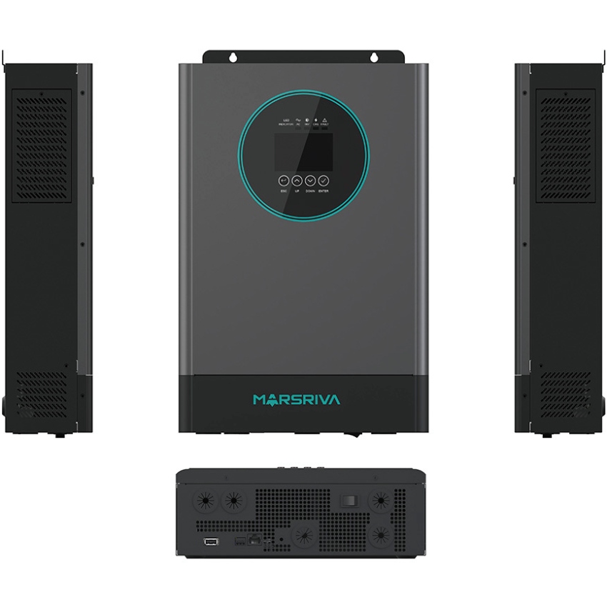 Інвертор Marsriva OFF-G 3.6 kW 230V RS232/RS485 CE PF1 VOL VM III 3,3 кВт TWIN-24V, з Wi-Fi (MR-SPF3.6K-LP1-TL20E) на малюнкі №5