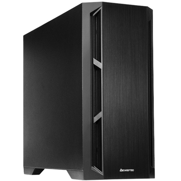 Корпус Chieftec APEX Q 2x140mm+1x120mm, USB-C, E-ATX, без БЖ, Black (GA-01B-Q-OP) Чорний на малюнкі №1