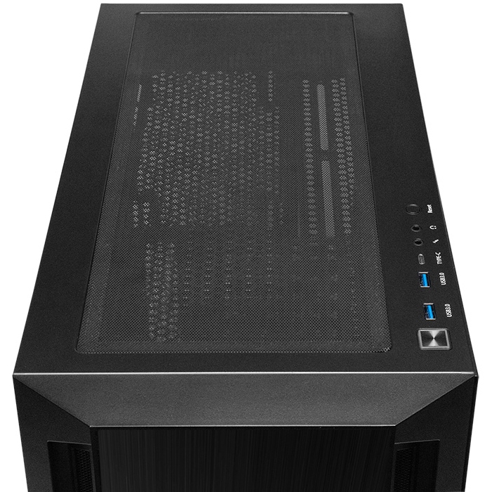Корпус Chieftec APEX Q 2x140mm+1x120mm, USB-C, E-ATX, без БЖ, Black (GA-01B-Q-OP) Чорний на малюнкі №8