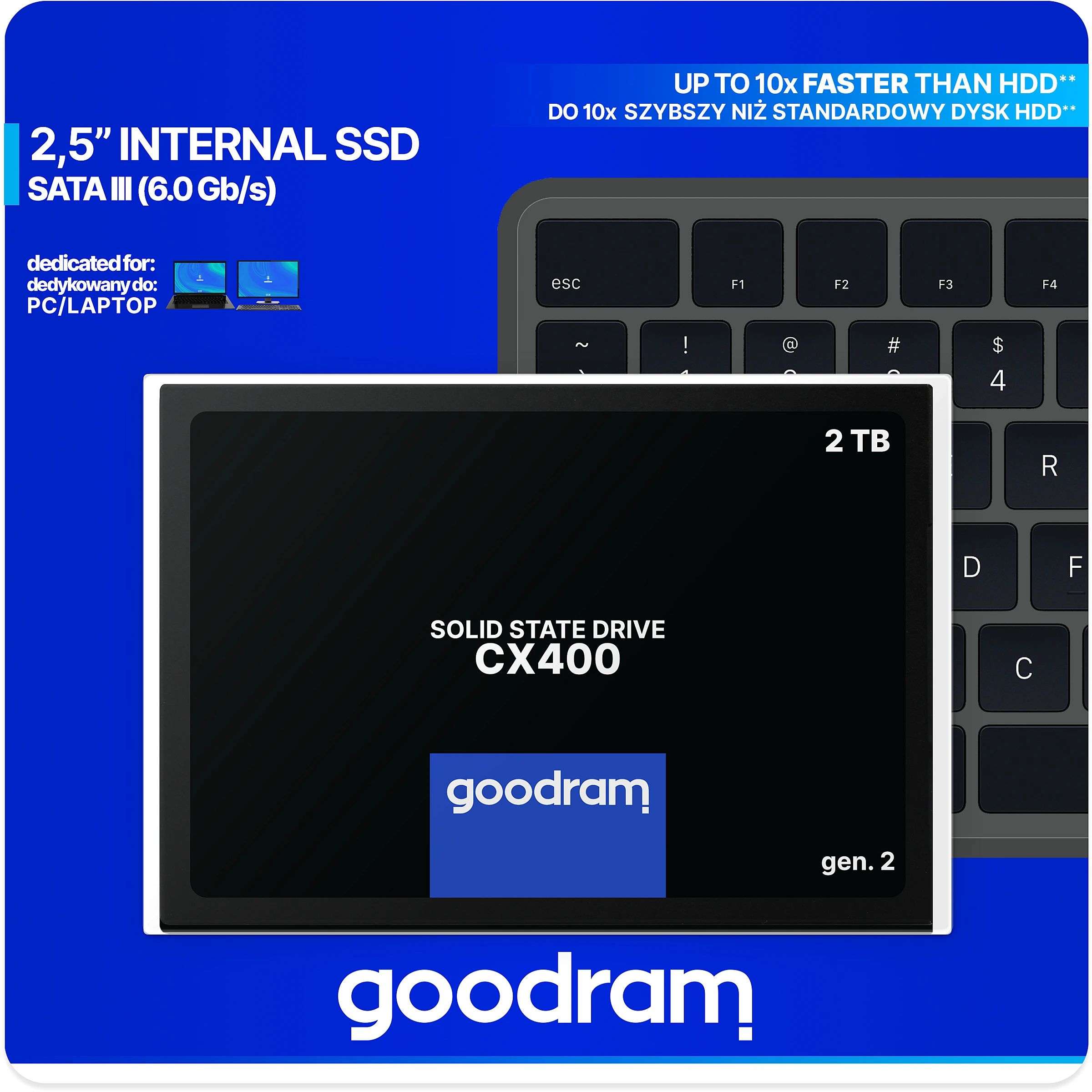 SSD 2Tb GoodRAM CX400 SATA III 2.5 3D NAND, Retail (SSDPR-CX400-02T-G2#) на малюнкі №6