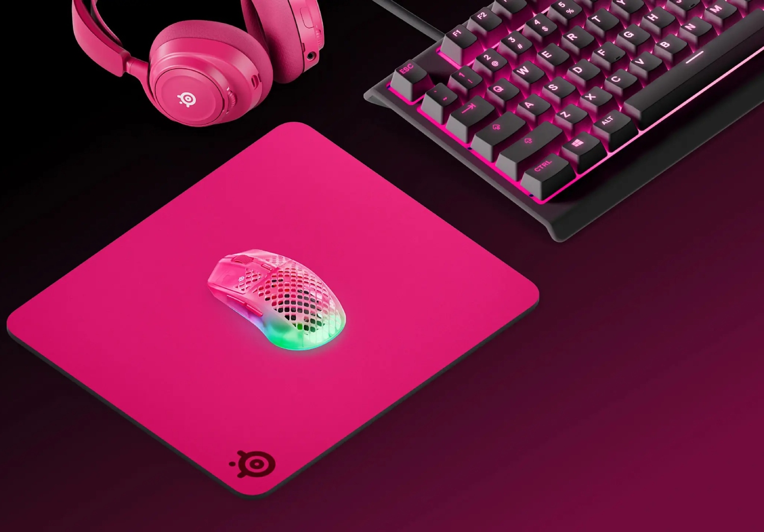 Ігрова поверхня SteelSeries QcK Heavy Large 450х400х6мм Magenta (63479) пурпуровий на малюнкі №5