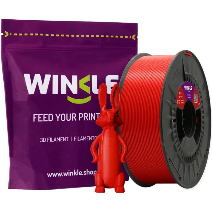 Пластик (Filament) WINKLE PETG 1кг, 1.75мм, пекельно-червоний (PET01000175ROJDIAWNK) Червоний на малюнкі №2