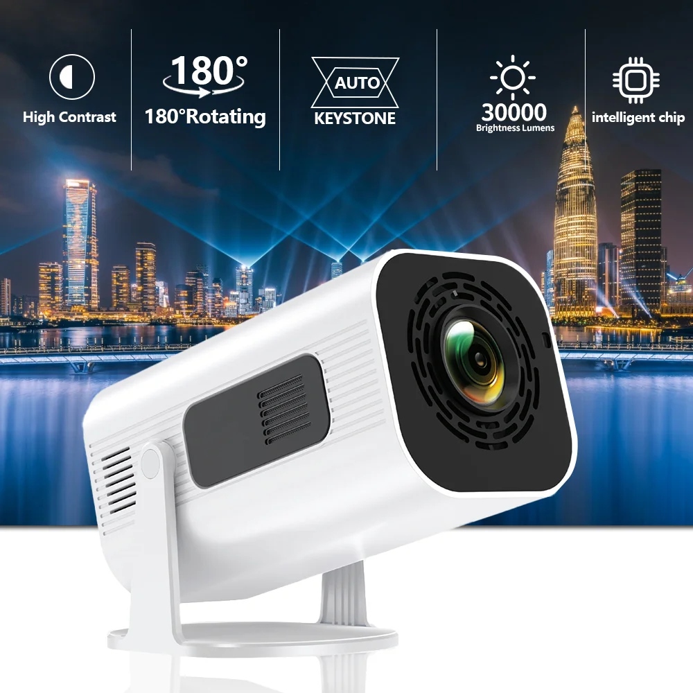 Проєктор H96 MAX HP330 LED LCD HD 170AL 16:9 H713 1G/8G Android 11.0 HDMI WiFi BT білий (H96 MAX_HP330) на малюнкі №4