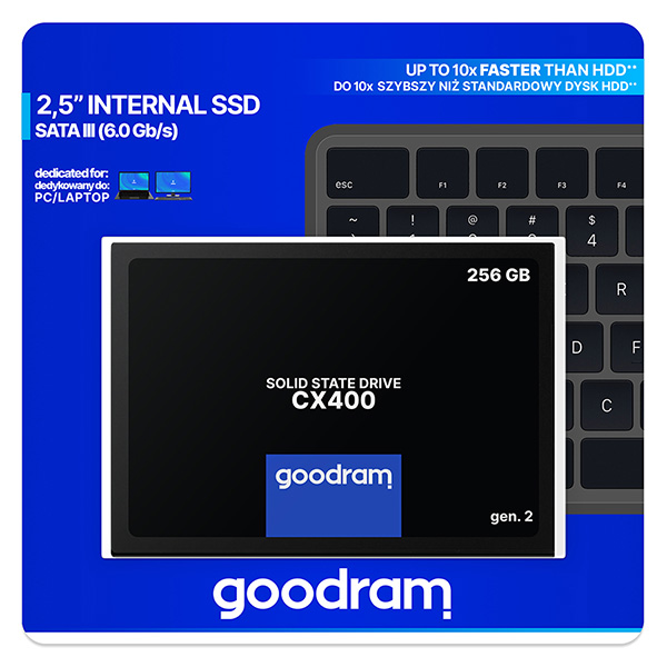 SSD 256Gb GoodRAM CX400 2.5 SATA III 3D NAND, Retail (SSDPR-CX400-256-G2) на малюнкі №4