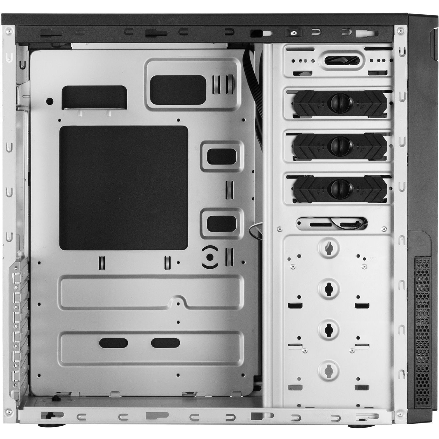 Корпус Chieftec ELOX ATX, без БЖ, Black (HC-10B-OP) на малюнкі №4