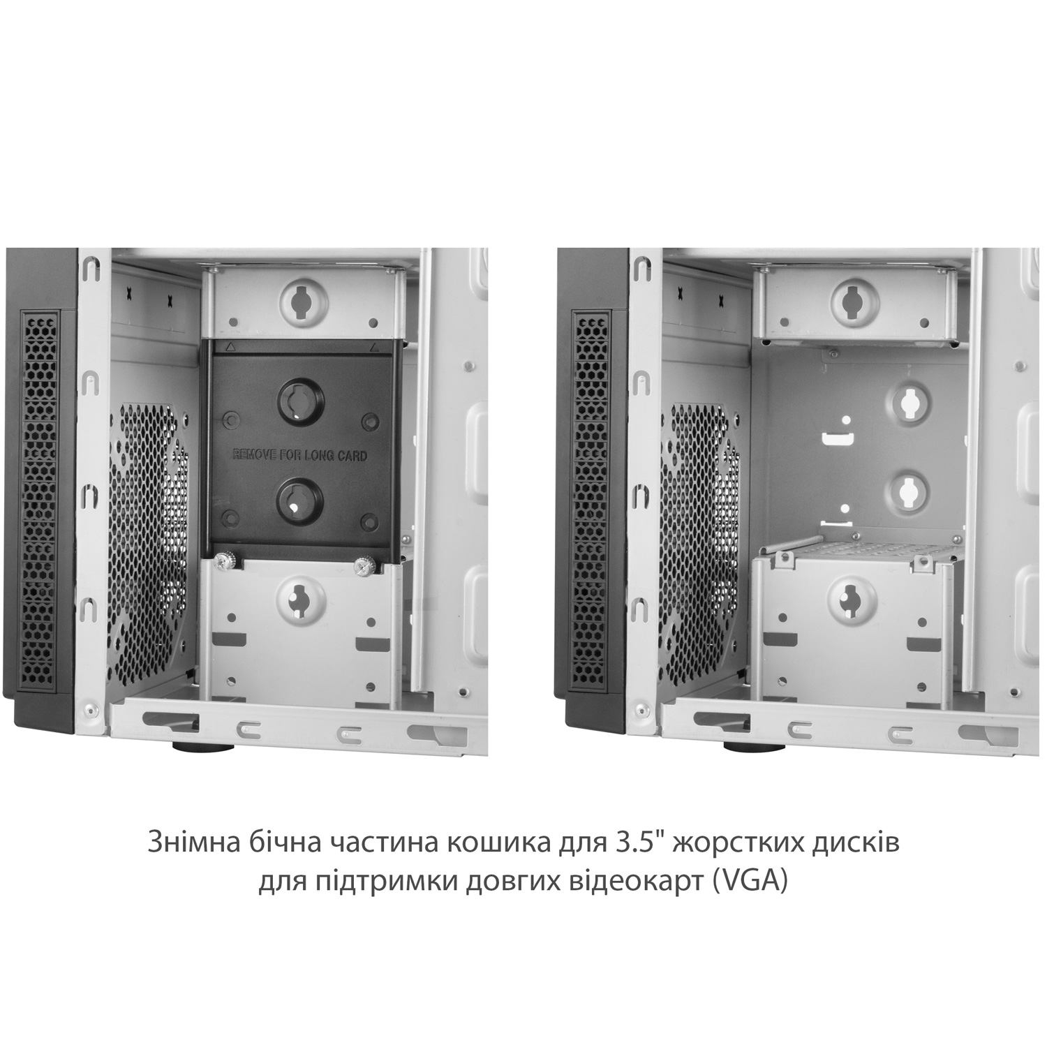 Корпус Chieftec ELOX ATX, без БЖ, Black (HC-10B-OP) на малюнкі №7