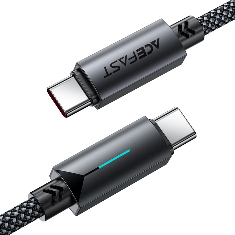 Кабель USB 2.0 Type-C M-M, 1.2 м 60W, Black, C19-03 Acefast (6974316284475) Чорний на малюнкі №3