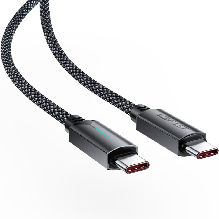 Кабель USB 2.0 Type-C M-M, 1.2 м 60W, Black, C19-03 Acefast (6974316284475) Чорний на малюнкі №4