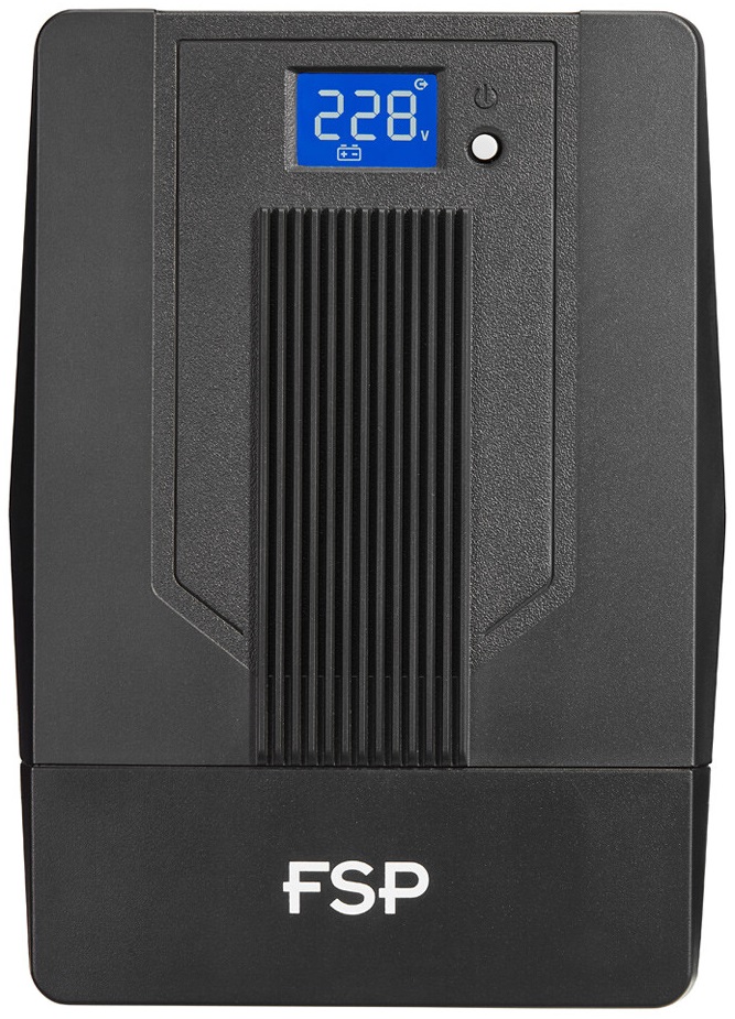 ДБЖ FSP iFP-1500, 1500ВА/900Вт, LCD, Schuko*4. 230V/50Hz, USB, Black (PPF9003105) на малюнкі №1