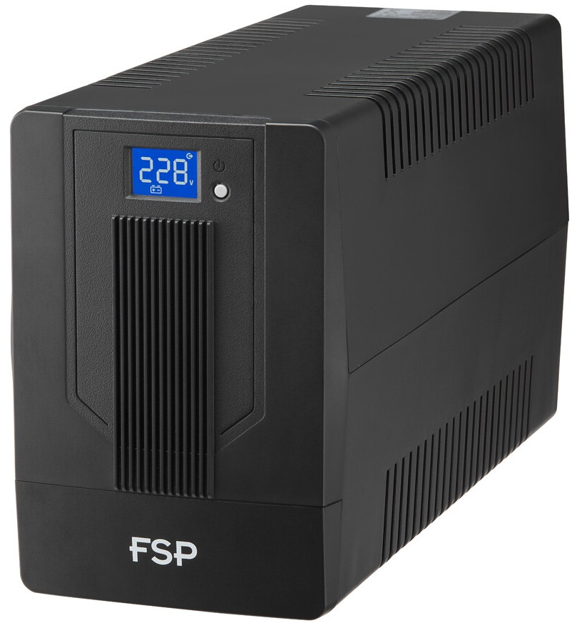 ДБЖ FSP iFP-1500, 1500ВА/900Вт, LCD, Schuko*4. 230V/50Hz, USB, Black (PPF9003105) на малюнкі №2