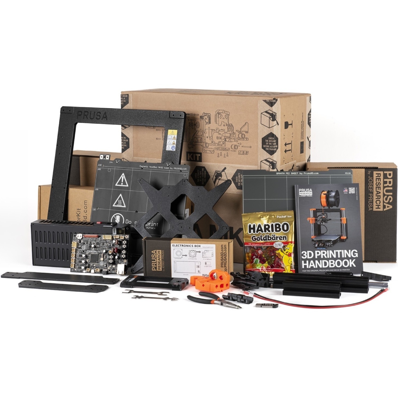 Принтер 3D Prusa MK4S Bundle KIT (FDM 1.75mm 250x210x220mm USB корпус чорний) DIY kit (PR-2313) на малюнкі №3