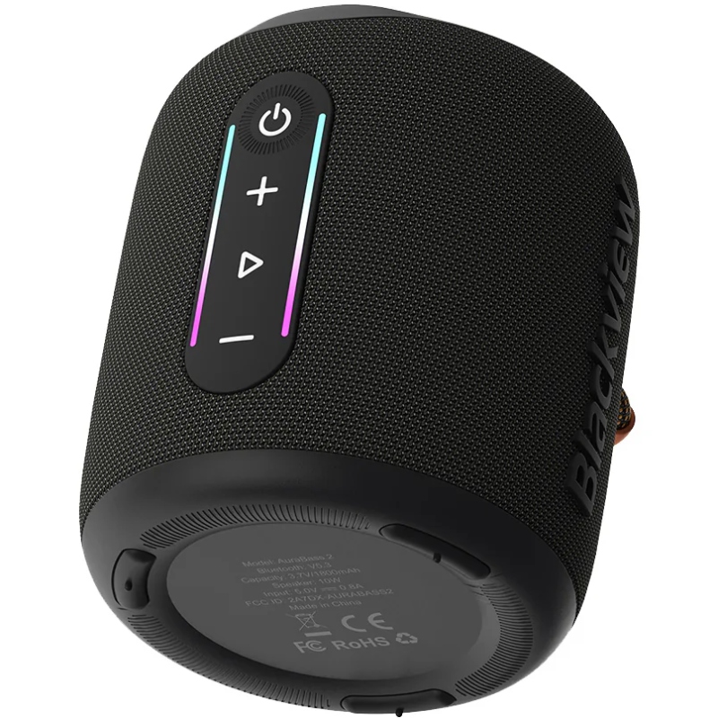 Акустична система BlackView AuraBass 2 (6931548325284) Чорний на малюнкі №6
