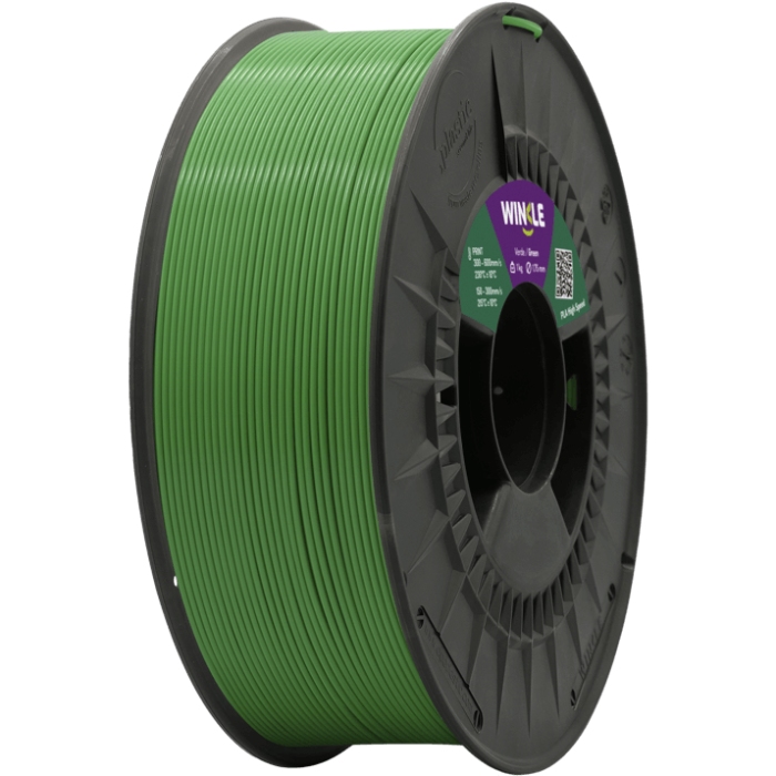 Пластик (Filament) WINKLE PLA HIGH SPEED 1кг, 1.75мм, авокадо (PHS01000175VERAGUWNK) Зелений на малюнкі №1