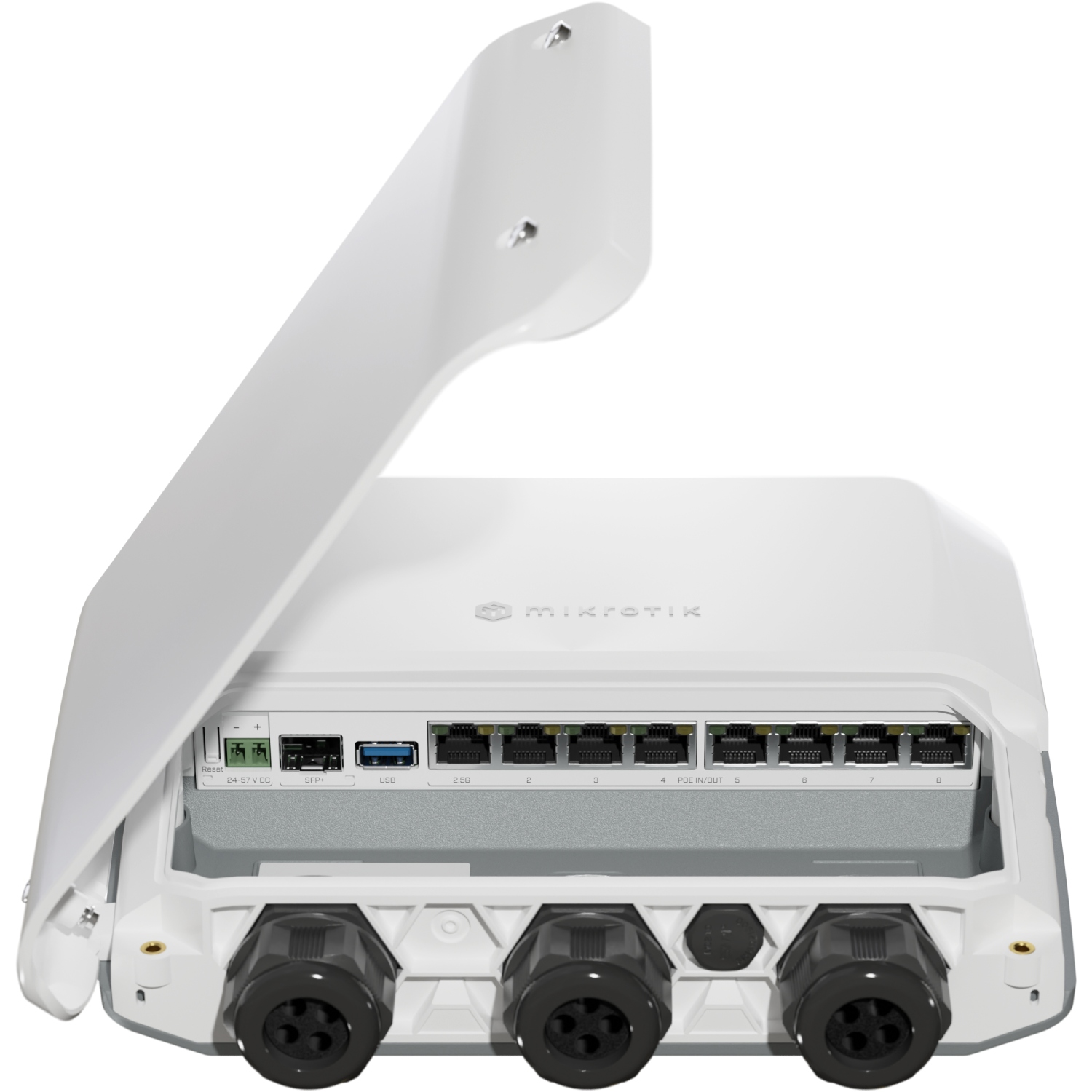 Маршрутизатор Mikrotik RB5009UPr+S+OUT, 7х10/100/1000 Ethernet PoE out ports, 1х2.5G Ethernet PoE ou (RB5009UPr+S+OUT) на малюнкі №3