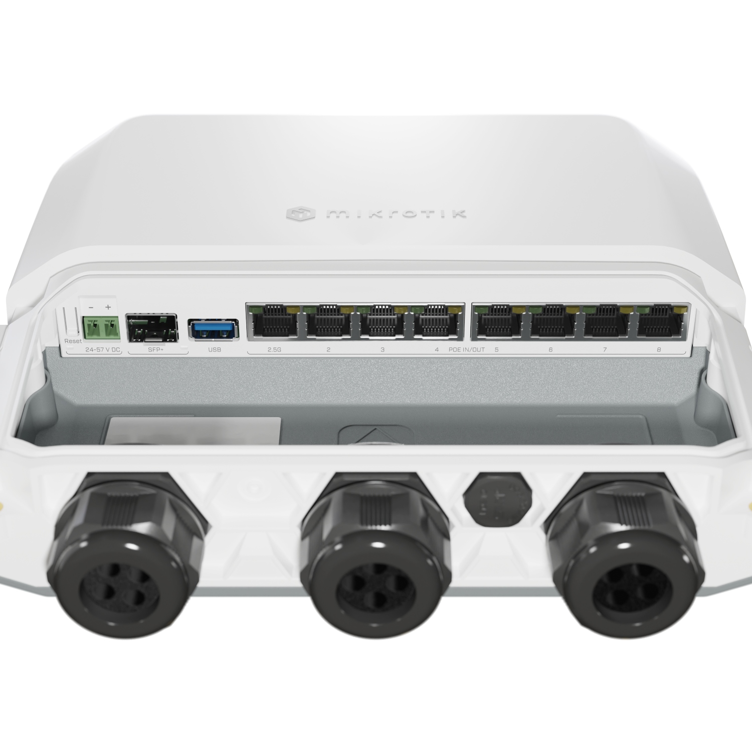 Маршрутизатор Mikrotik RB5009UPr+S+OUT, 7х10/100/1000 Ethernet PoE out ports, 1х2.5G Ethernet PoE ou (RB5009UPr+S+OUT) на малюнкі №4
