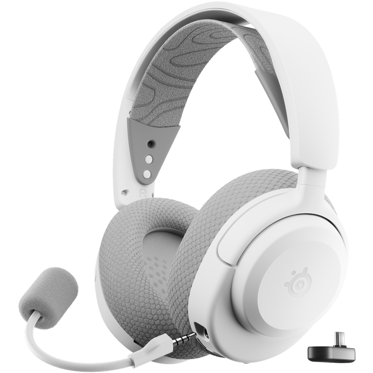 Ігрова гарнітура SteelSeries Arctis Nova 3 Wireless for PC MultiPlatform White (61776) Білий на малюнкі №1