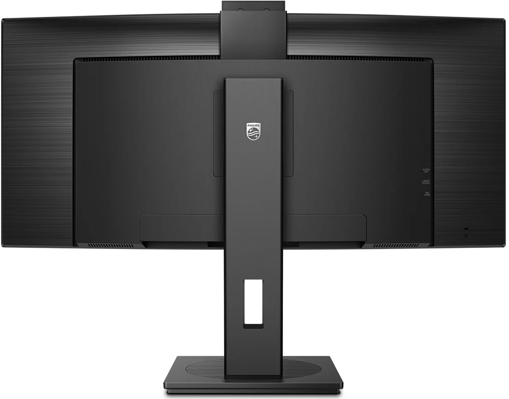 TFT 34 Philips 34B1U5600CH, WQHD, VA, 100Гц, вигнутий, HDMI, DP, USB-C, RJ-45, USB-hub, webcam, HAS (34B1U5600CH/00) Чорний на малюнкі №5