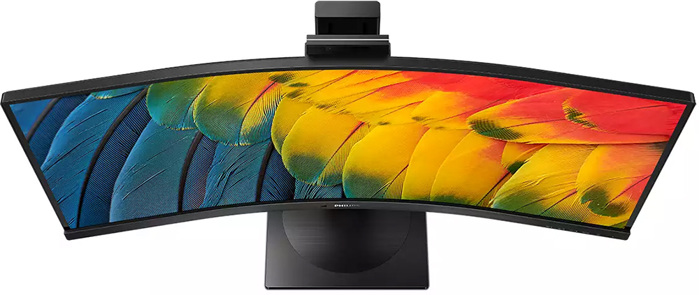 TFT 34 Philips 34B1U5600CH, WQHD, VA, 100Гц, вигнутий, HDMI, DP, USB-C, RJ-45, USB-hub, webcam, HAS (34B1U5600CH/00) Чорний на малюнкі №6