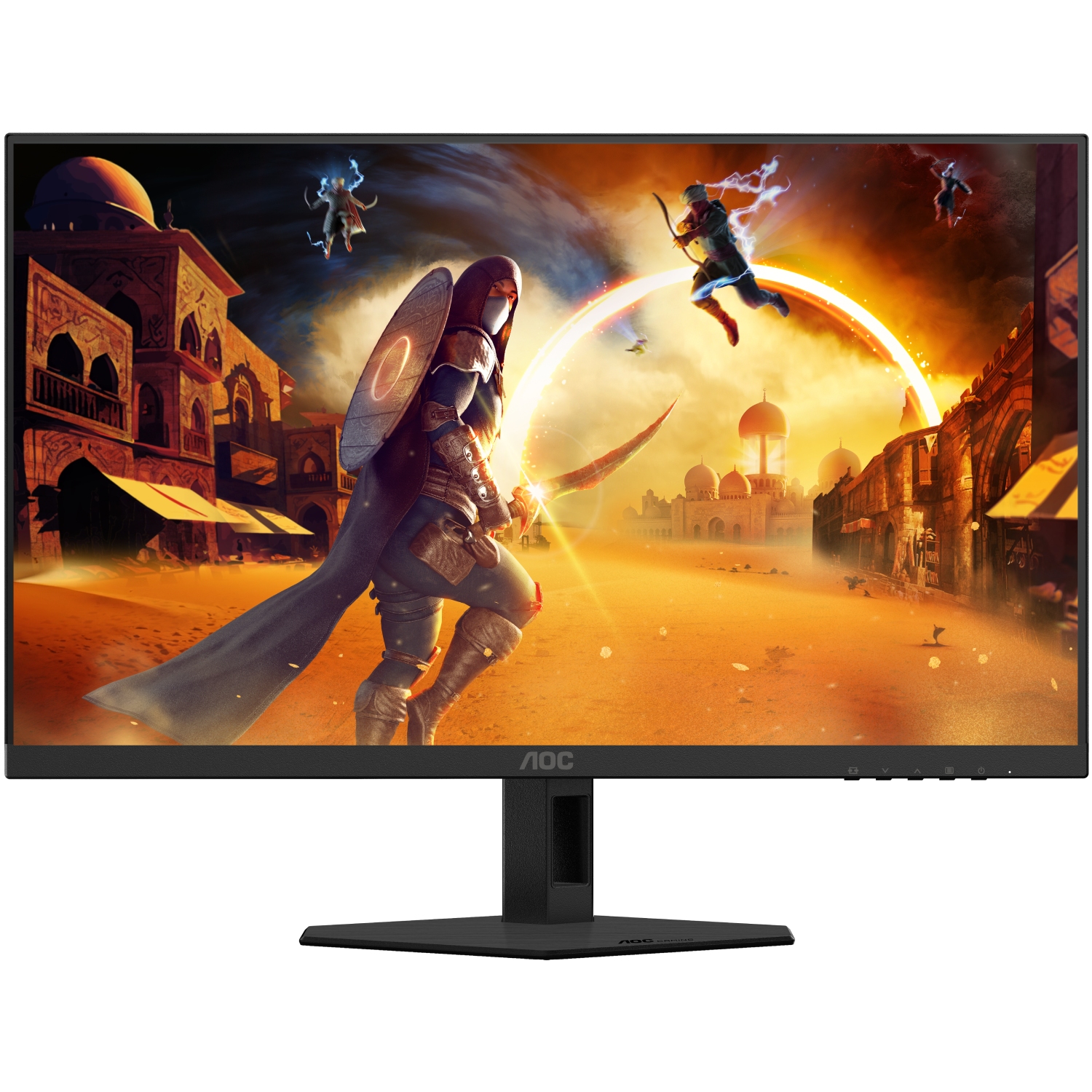 TFT 23.8 AOC Q24G4RE, QHD, 180Гц, 2xHDMI, DP (Q24G4RE) Чорний на малюнкі №1
