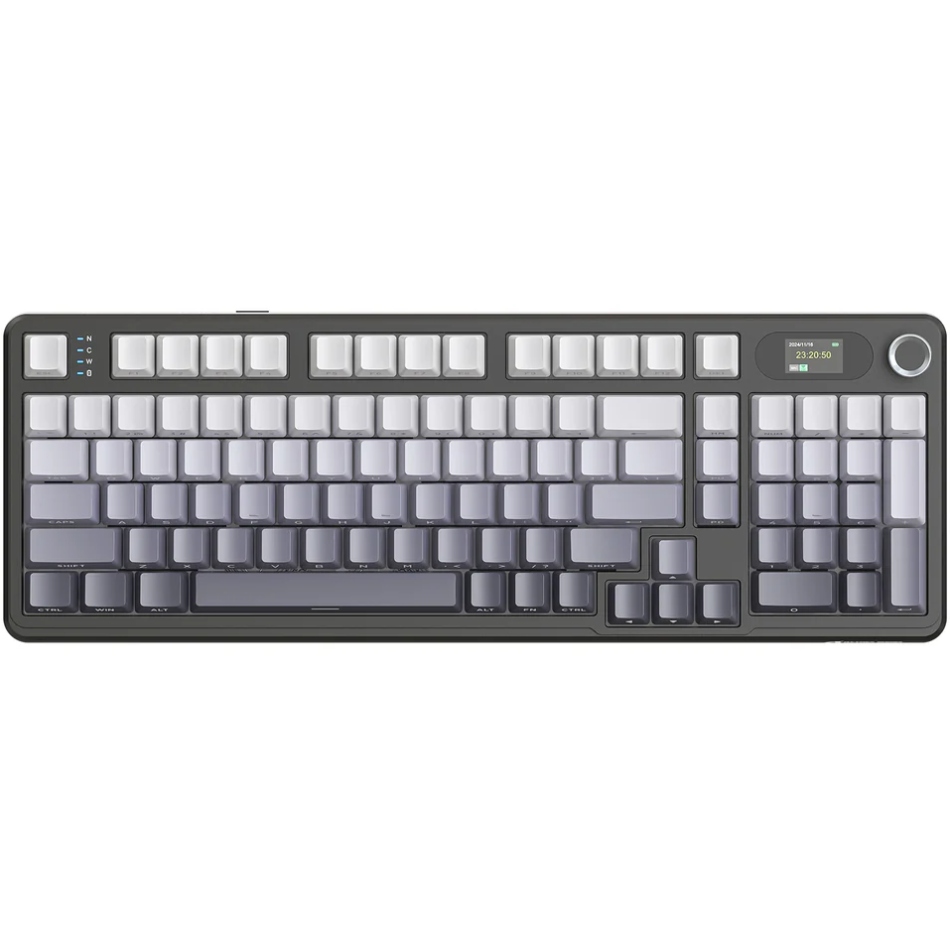 Клавіатура ігрова механічна Attack Shark X98 Pro 99кл. RGB, Wireless, TFT disp, Moonlit Night (X98PROMN_AS) Чорний на малюнкі №1