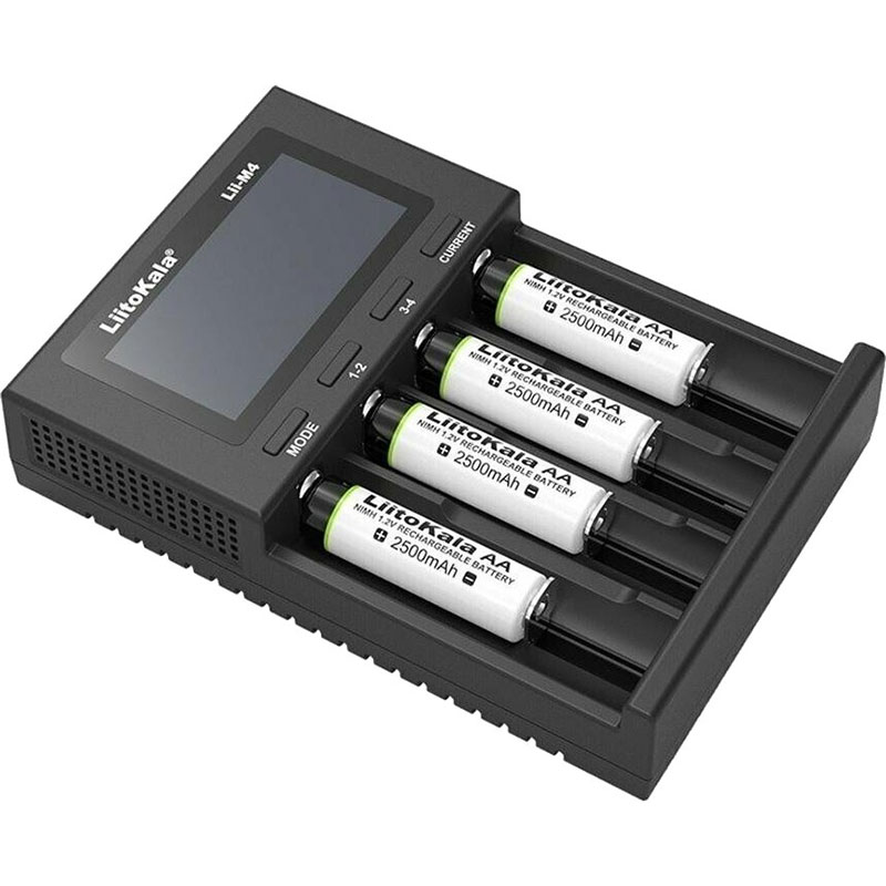 Зарядний пристрій LiitoKala Lii-M4, 4x(Lion/NiMH/NiCd), Power Bank, discharge function, display (Lii-M4) на малюнкі №3