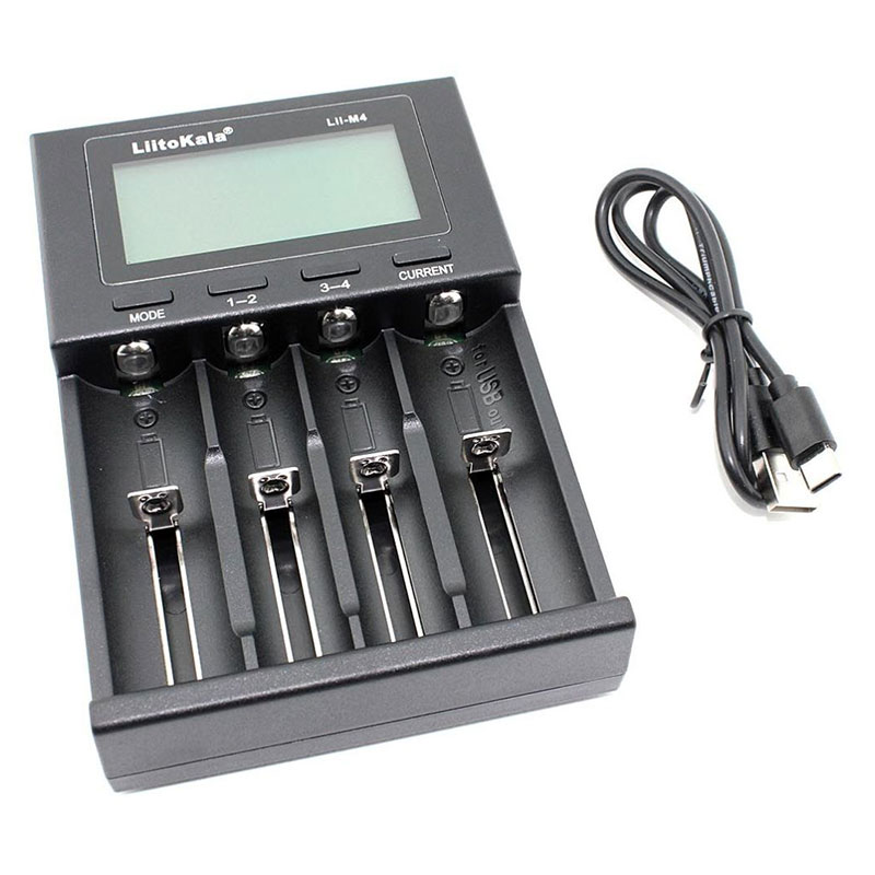 Зарядний пристрій LiitoKala Lii-M4, 4x(Lion/NiMH/NiCd), Power Bank, discharge function, display (Lii-M4) на малюнкі №4