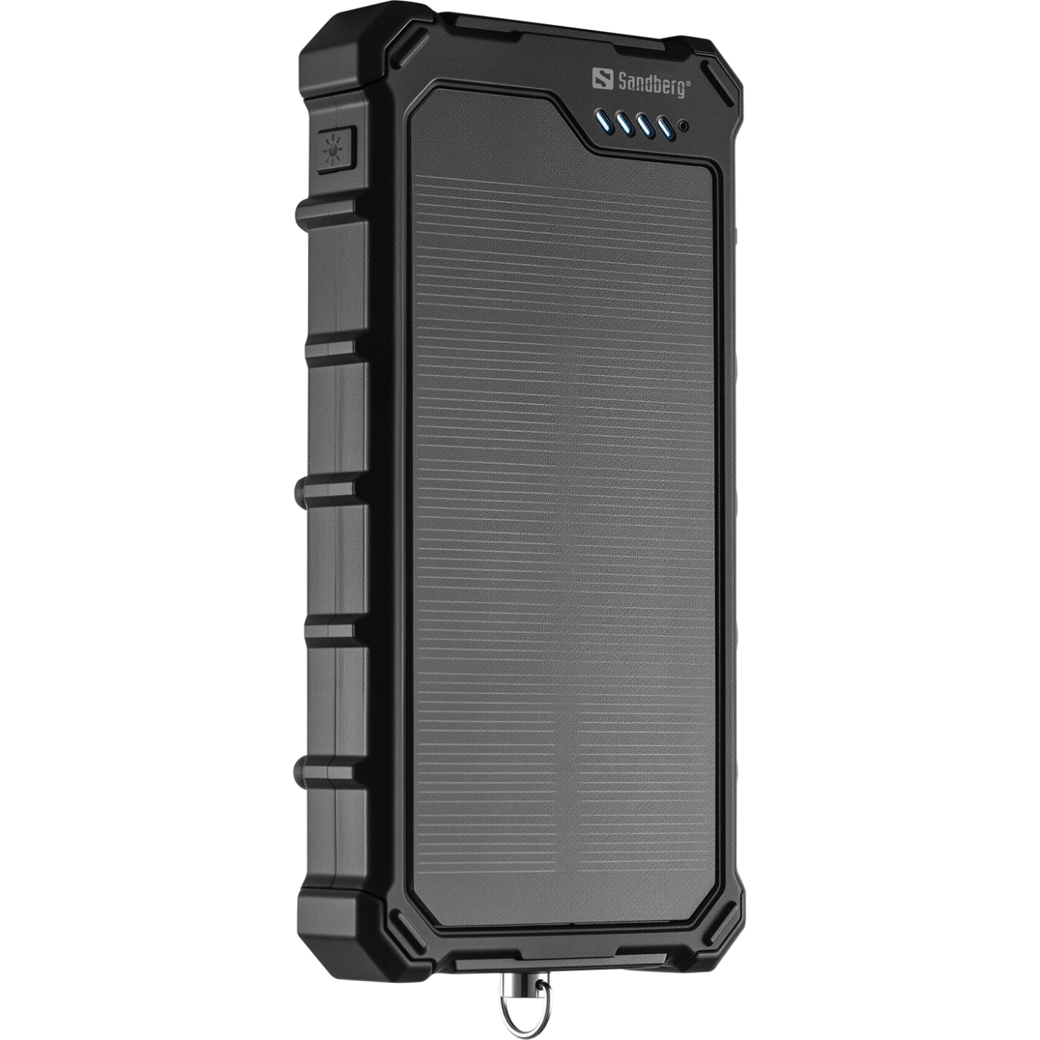 УМБ сонячна Sandberg 10000mAh 22,5W PD Solar Powerbank CampLED, USB-A,USB-C In/Out, PowerThru (421-23) на малюнкі №1