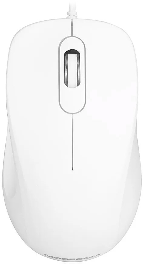 Мишка Modecom MC-M10, 3 кн, 1000dpi, біла (M-MC-0M10-200) Білий на малюнкі №1