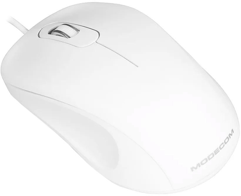 Мишка Modecom MC-M10, 3 кн, 1000dpi, біла (M-MC-0M10-200) Білий на малюнкі №2