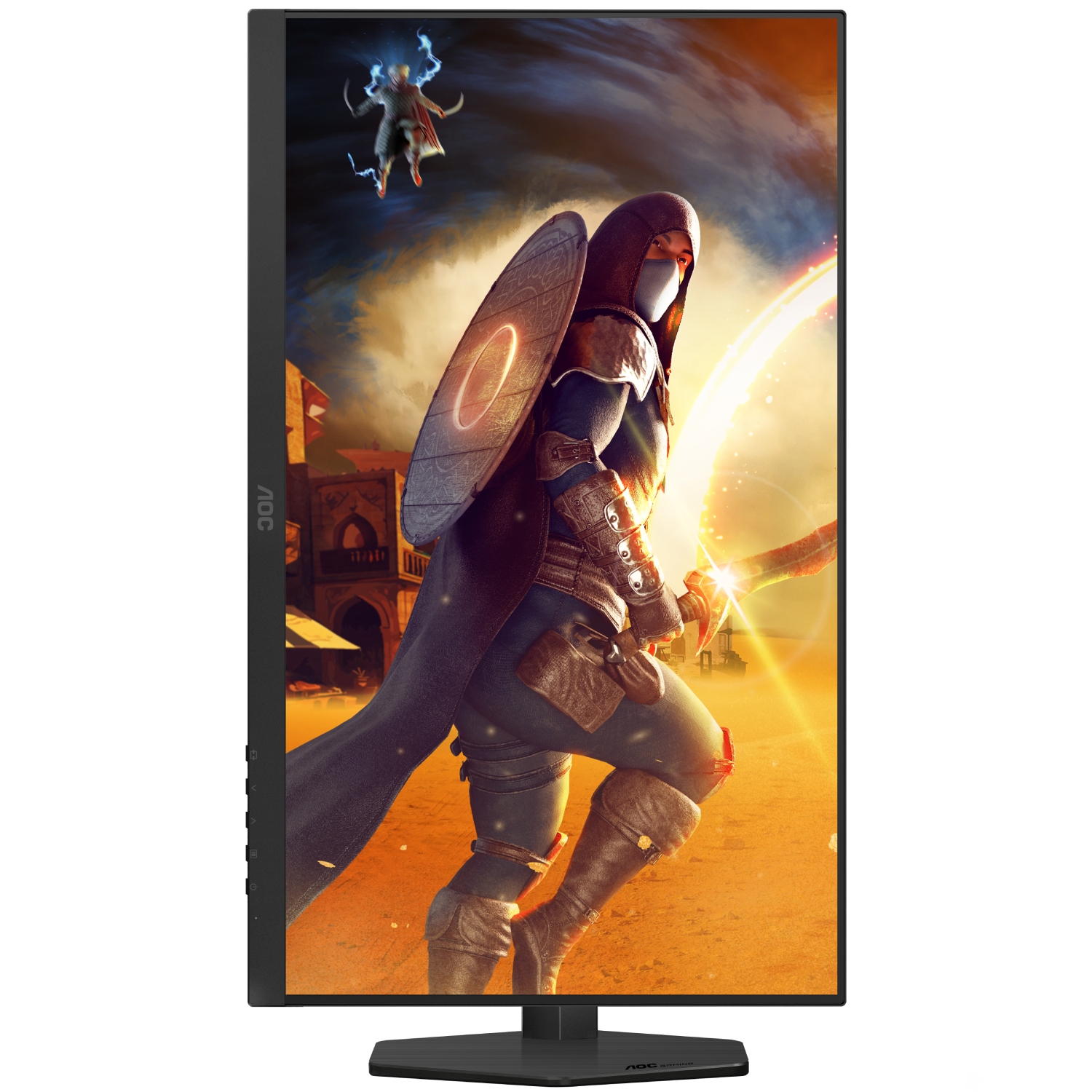TFT 27 AOC U27G4R, 4K UHD, IPS, 160Гц, 2хHDMI, DP, HAS, Pivot, чорно-червоний (U27G4R) чорний з червоним на малюнкі №9