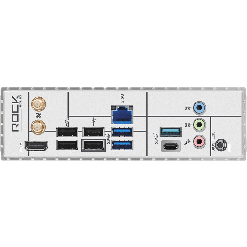 ASRock (AM5/B850, 4*DDR5, 2xPCIex16, HDMI, 4xSATAIII,2xM.2, 2.5GLan, ATX) (B850 ROCK WIFI 7) на малюнкі №4