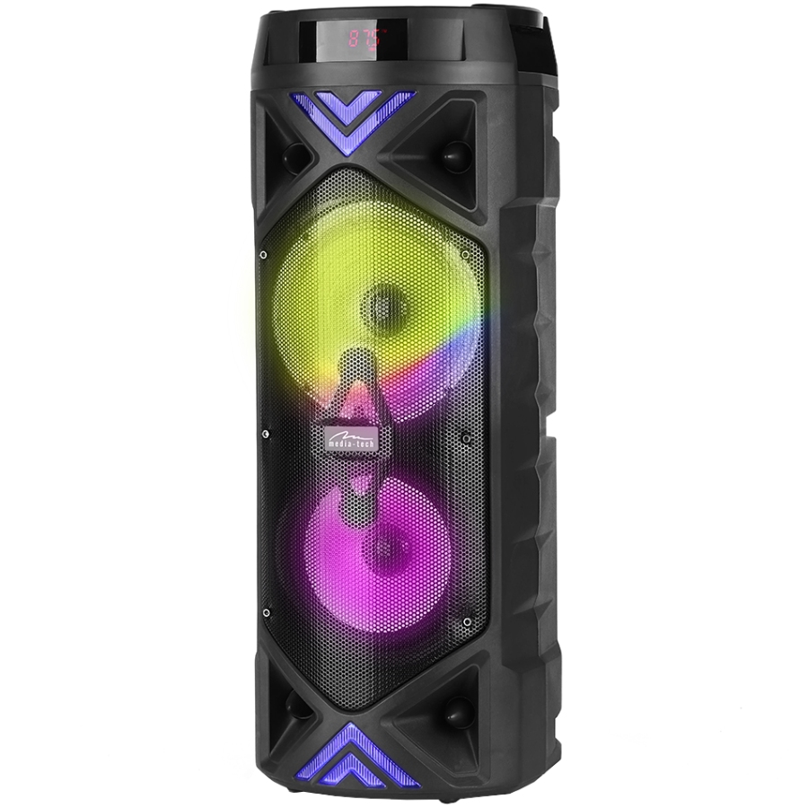Акустична система 1.0 Media-Tech 50W Bluetooth/FM/AUX/SD/USB/КАРАОКЕ/LED чорна (MT3182) Чорний на малюнкі №2