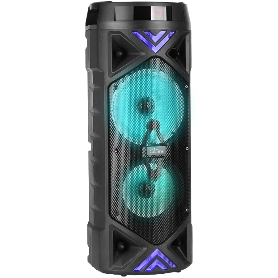 Акустична система 1.0 Media-Tech 50W Bluetooth/FM/AUX/SD/USB/КАРАОКЕ/LED чорна (MT3182) Чорний на малюнкі №3
