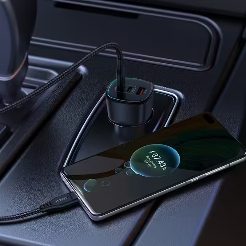 Автозарядка 3xUSB 200W (2xUSB-C + USB-A) B18 Acefast (6974316285953) на малюнкі №6