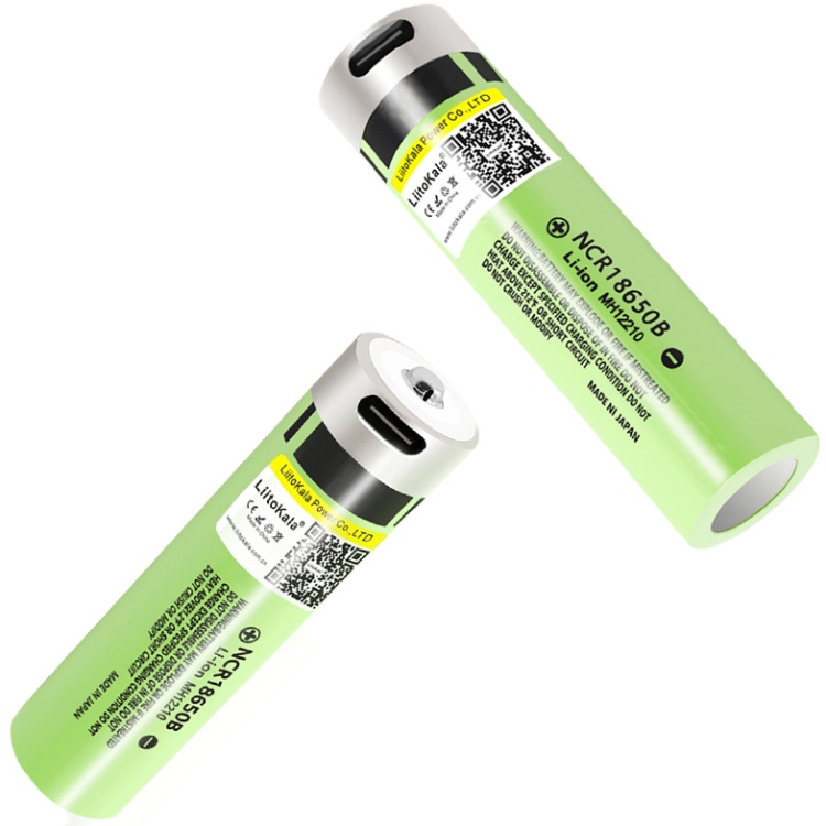 Акумулятор 18650 LiitoKala, USB-34B, 3400mAh, 3.7 li-ion battery, 1 pcs вбуд. USB для зар. Type-С (Lii-USB-34B) на малюнкі №2