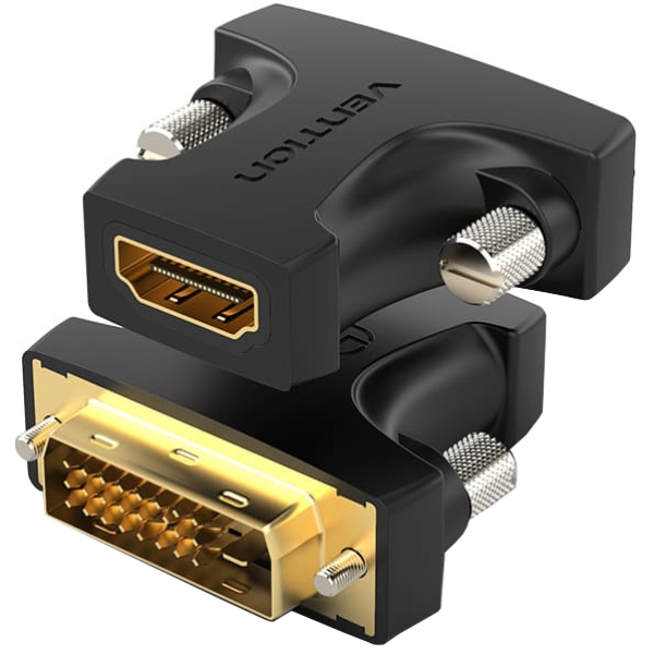 Перехідник HDMI M - DVI (24+1),1080P 60Гц, двосторонній, Vention (AILB0) на малюнкі №2