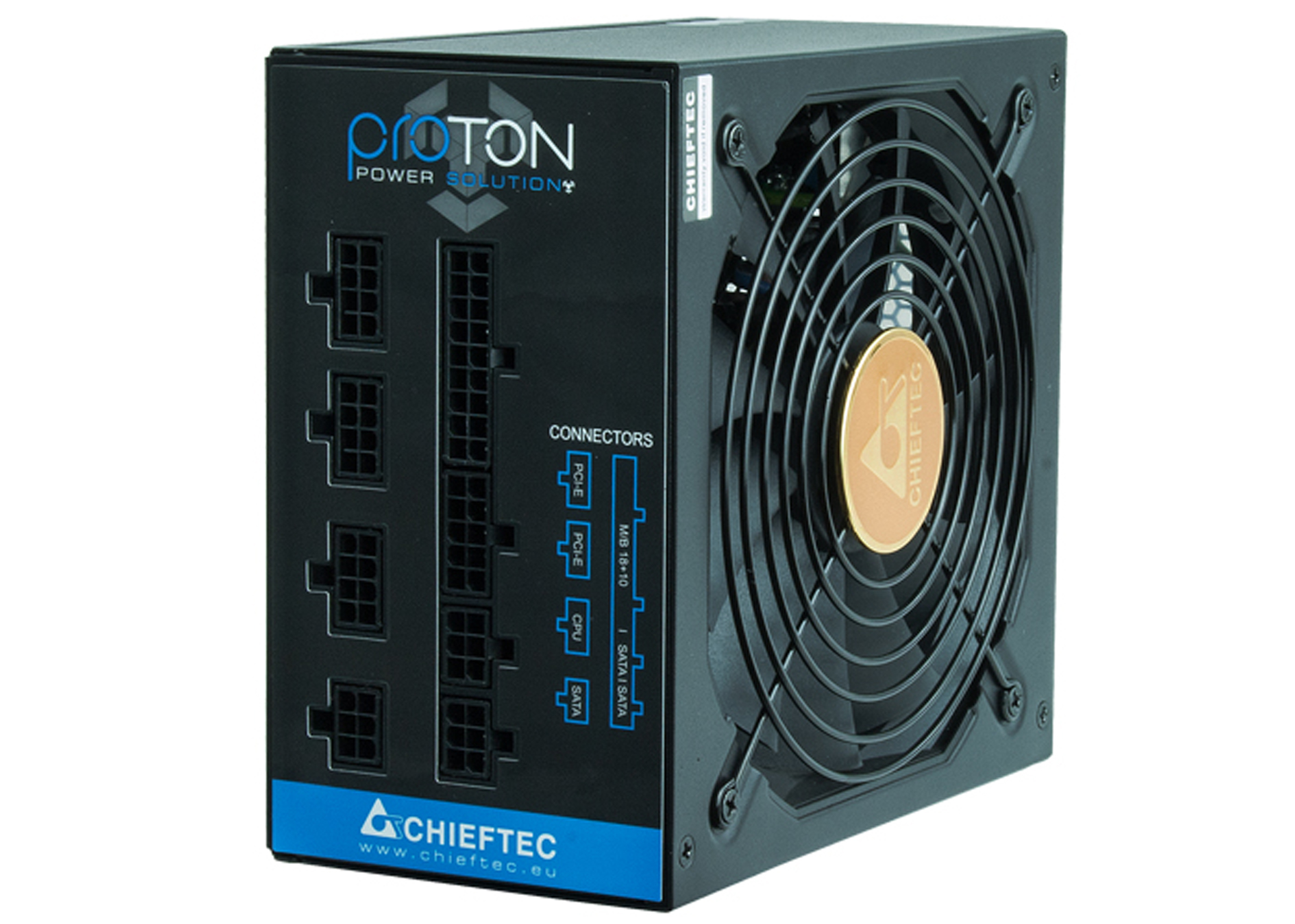 БЖ 650W Chieftec PROTON BDF-650C, 140mm Fan, Modular, 80+ Bronze Retail Box (BDF-650C) на малюнкі №3
