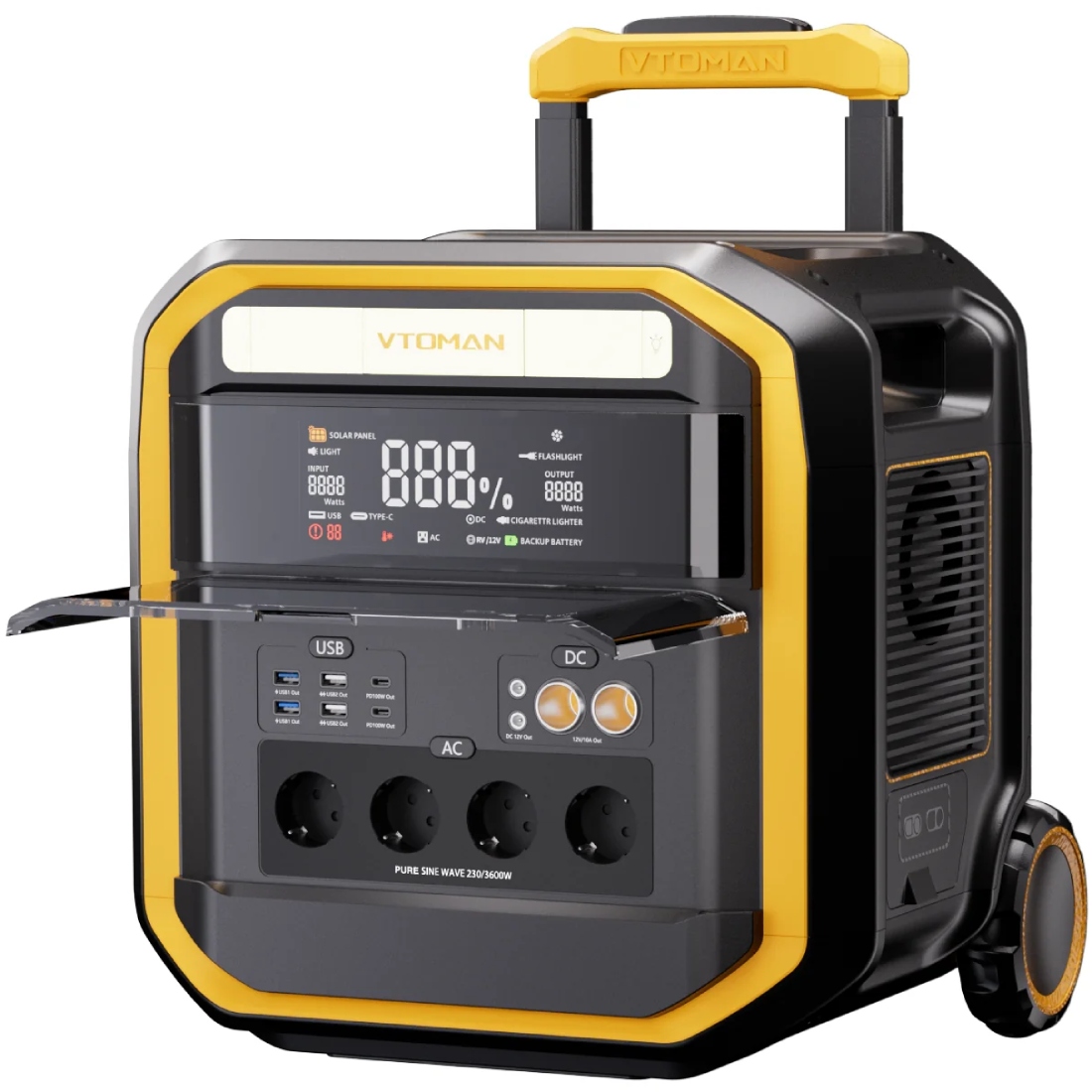 Зарядна станція Vtoman (3096 Вт/г) 3600W AC,MPPT,UPS,LiFePo4 (FlashSpeed Pro 3600) на малюнкі №4
