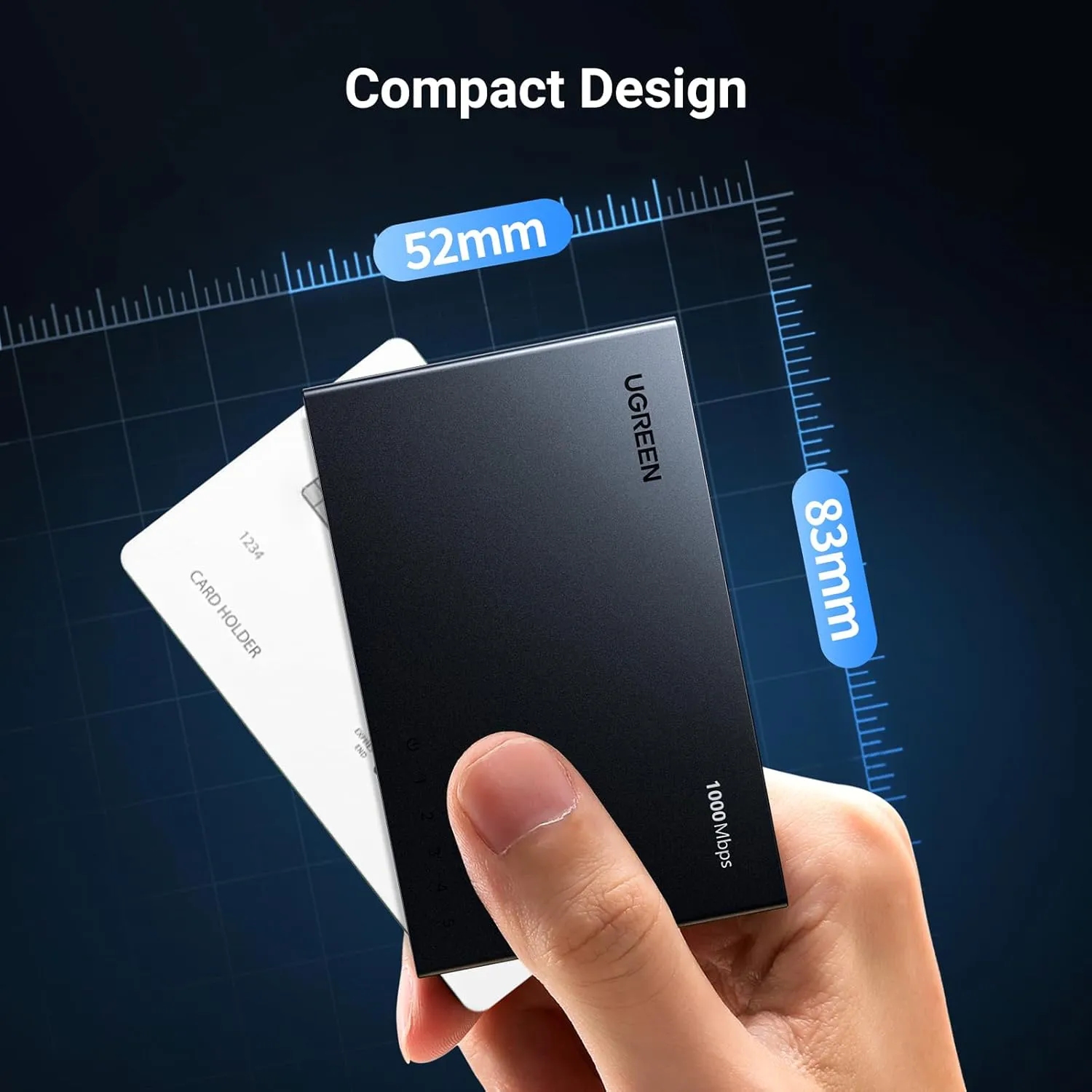 Комутатор Ugreen, 5-Port Gigabit Ethernet Switch (CM833) на малюнкі №4