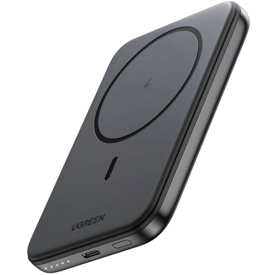 УМБ Ugreen Magnetic Wireless 10000 mAh 20W USB-C In/Out (PB561) Black (25919) на малюнкі №1
