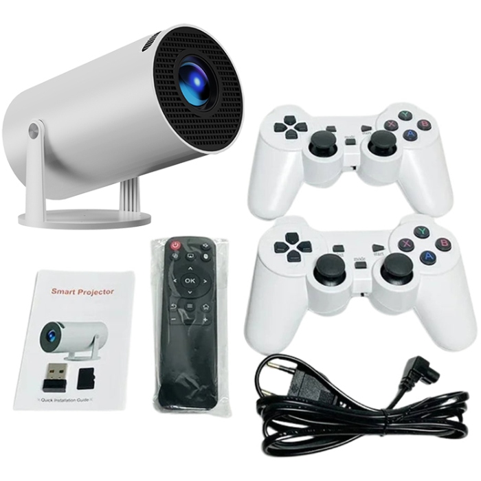 Проєктор H96 MAX F100 LED LCD HD 110AL 16:9 2G/16G Android 12.0 HDMI WiFi BT джойстик 2 шт білий (H96MAX_F100) на малюнкі №2
