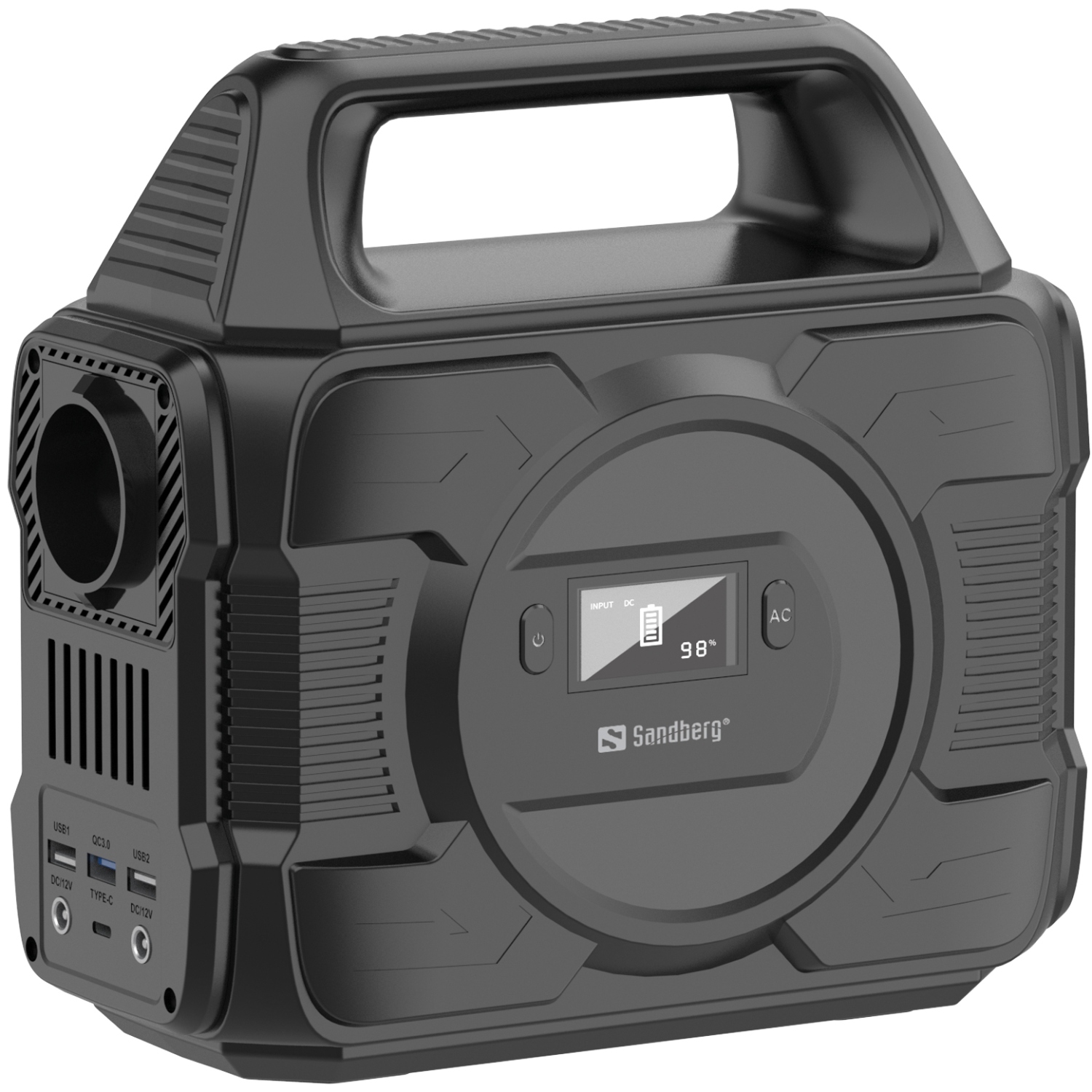 Зарядна станція Sandberg AC 300 (288 Вт/г) 300W, Type-C in/out 100W, Li-ion, ліхтарик 7Вт (420-84) на малюнкі №2