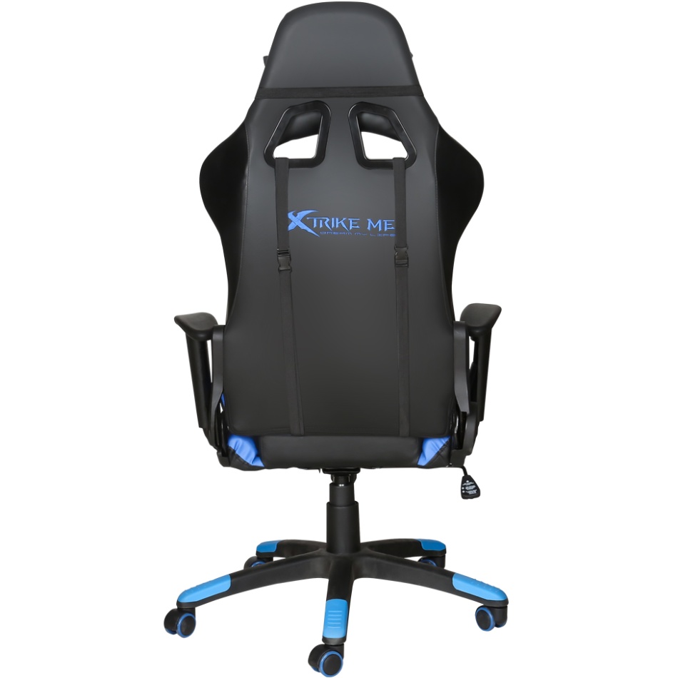 Крісло ігрове XTRIKE ME Advanced Gaming Chair GC-905, 50мм, чорно-cинє (GC-905BU) Чорний + синій на малюнкі №2