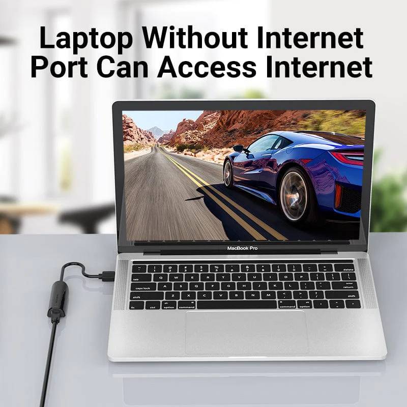 Перехідник USB 3.0 Type-A -- Ethernet RJ45 1000Mb чорний Vention (CEHBB) на малюнкі №6